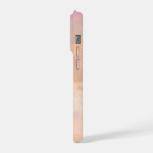 gentle sky, abstract cloud art, pastel sky design, iPhone hülle (Linke Seite)