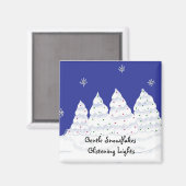 Gentle Snowflakes GListen Lights Magnet (Vorderseite/Rückseite)