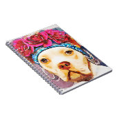 Gentle Soul Pitbull Pet Portrait Wasserfarben Kuns Notizblock (Rechte Seite)