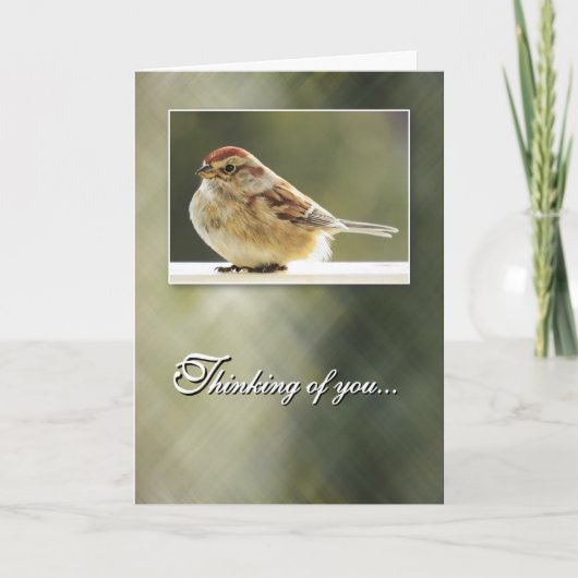 Gentle Sparrow - Thinking of You Card Karte (Vorderseite)