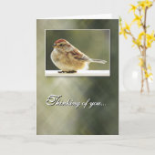 Gentle Sparrow - Thinking of You Card Karte (Gelbe Blume)