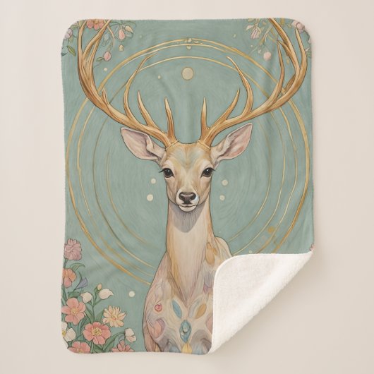 Gentle Spirit: Ein Hirsch Sherpadecke (Vorderseite)