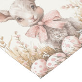 Gentle Spring Lamb & Pastel Easter Egg Hunt Kurzer Tischläufer (Ecke)