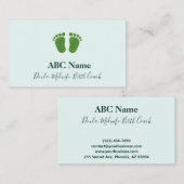 Gentle Steps Doula & Birth Coach Visitenkarte (Vorne/Hinten)