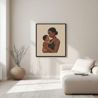Gentle Strength – Mother & Child Connection III Poster