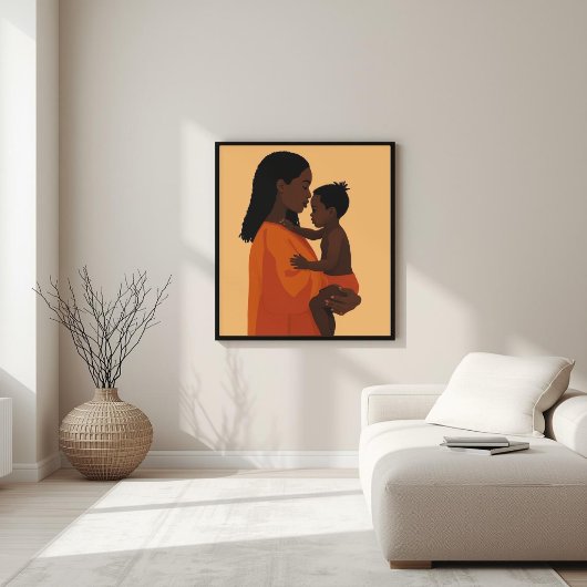 Gentle Strength – Mother & Child Connection Poster