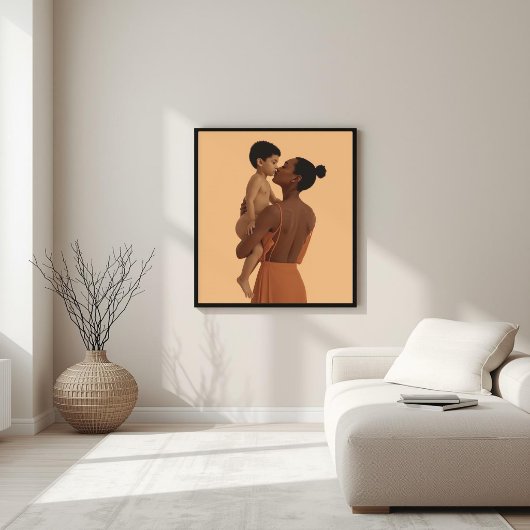 Gentle Strength – Mother & Child Connection Poster