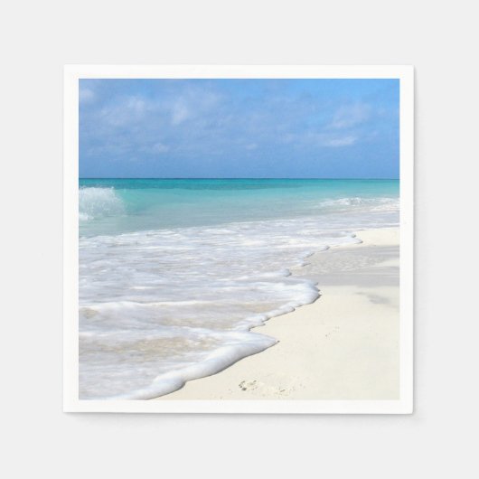 Gentle Surf White Sand Beach Serviette (Vorderseite)