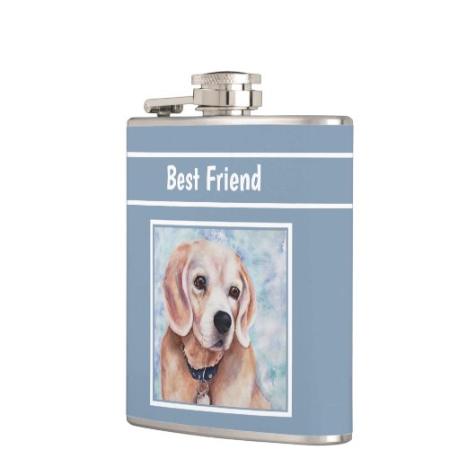 Gentle Sweet Beagle Flachmann (Links)