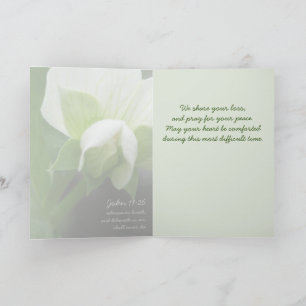 Gentle Sympathy Card mit Bibel Verse Karte