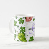 Gentle Trauben und Trauben Kaffeetasse (Vorderseite Links)