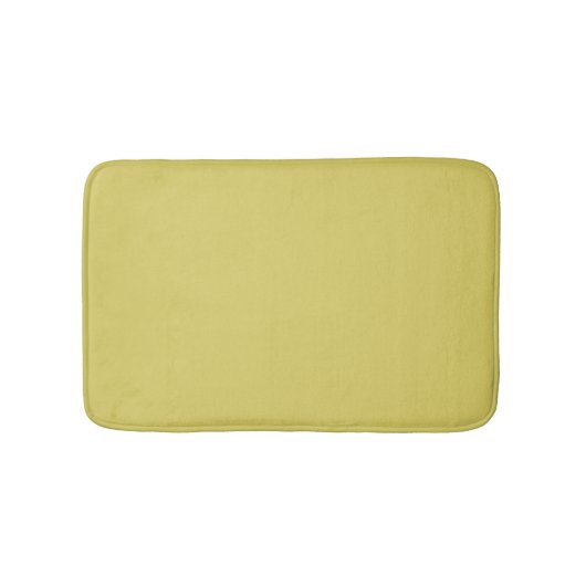 Gentle Warm Yellow Decorative Bath Mat Badematte (Vorderseite)