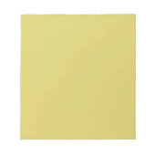 Gentle Warm Yellow - Minimalist Notepad Notizblock (Vorderseite)
