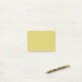 Gentle Warm Yellow Minimalist  Post-it Klebezettel (Auf Schreibtisch)