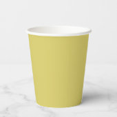 Gentle Warm Yellow Paper Cups Pappbecher (Rückseite)