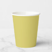 Gentle Warm Yellow Paper Cups Pappbecher (Links)