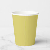 Gentle Warm Yellow Paper Cups Pappbecher (Rechts)