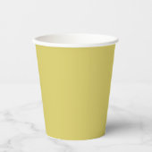 Gentle Warm Yellow Paper Cups Pappbecher (Vorderseite)