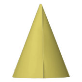 Gentle Warm Yellow Paper Party Hat Partyhütchen (Rückseite)