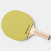 Gentle Warm Yellow Ping Pong Paddle Tischtennis Schläger (Seitenansicht)