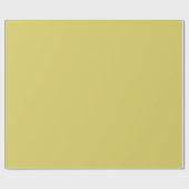 Gentle Warm Yellow Wrapping Paper Roll Geschenkpapier (Flach)