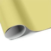 Gentle Warm Yellow Wrapping Paper Roll Geschenkpapier (Rolleneckpunkt)