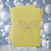 Gentle Warm Yellow Wrapping Paper Sheets Geschenkpapier Set