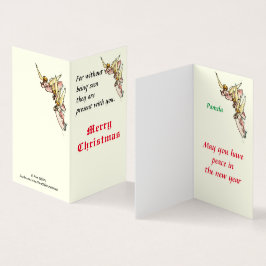 Gentle Watercolor Angels Emerge from Clouds Holida