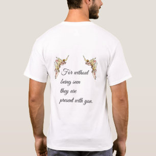 Gentle Watercolor Angels Emerge from Clouds  T-Shirt