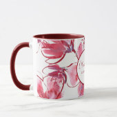 Gentle Watercolor Blume Tasse (Links)