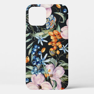 Gentle Watercolor: Rosa Blumenberries Case-Mate iPhone Hülle