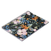 Gentle Watercolor: Rosa Blumenberries Notizblock (Linke Seite)