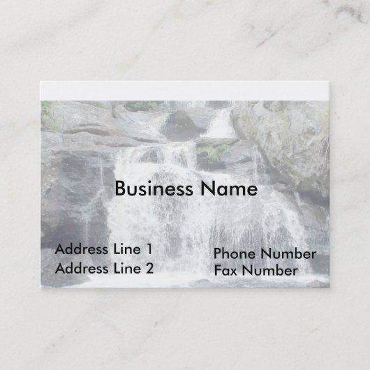 Gentle Waterfall Business Card Visitenkarte (Vorderseite)