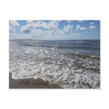 Gentle Waves of Oak Island Postcard von Dragonfly