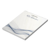 Gentle Wavy Lines Lehrer Bewertung Custom Notizblock (Rotiert)