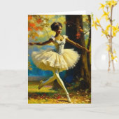 Gentle Whispers Ballerina Karte (Gelbe Blume)