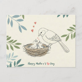Gentle Wings: Eine Muttertagskarte Feiertagspostkarte