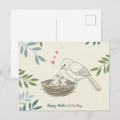 Gentle Wings: Eine Muttertagskarte Feiertagspostkarte (Vorne/Hinten)