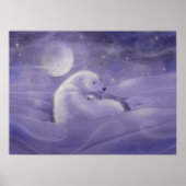 Gentle Winter Polar Bären Art Poster Print (Vorne)