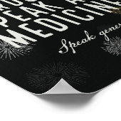 Gentle Words are Medicine - Poster (Ecke)