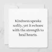 Gentle Words, Ruhe Herz Karte (Rückseite)