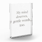 Gentle Words Self-Care Quote  Fotoblock (Links)