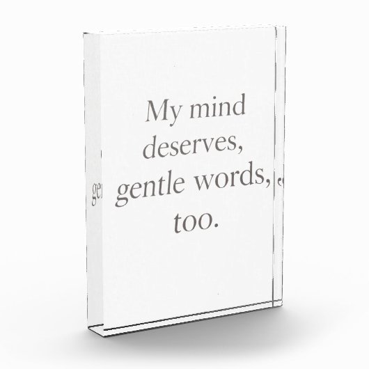Gentle Words Self-Care Quote Fotoblock (Links)