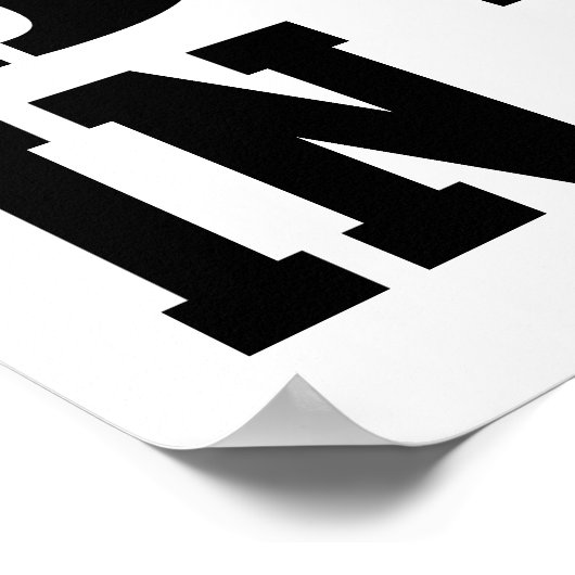 Gentleman and Beast Workout Motivation Poster (Ecke)