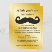 Gentleman Baby Shower Einladung (Vorne/Hinten)