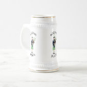 Gentleman Bagpiper in Green Kilt Bierglas (Vorderseite Links)