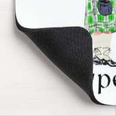 Gentleman Bagpiper in Green Kilt Mousepad (Ecke)
