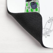 Gentleman Bagpiper in Green Kilt Mousepad (Ecke)