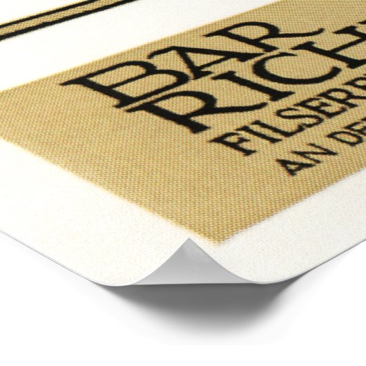 Gentleman BAR RICHE Sachplakat Hans Rudi Erdt Poster (Ecke)