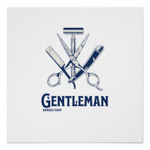 Gentleman Barber Shop Poster